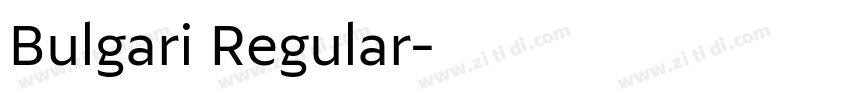 Bulgari Regular字体转换
